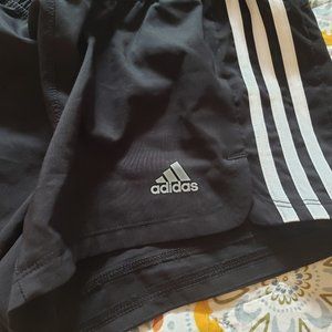 Adidas Womens Climalite 3-Stripe Shorts Black S